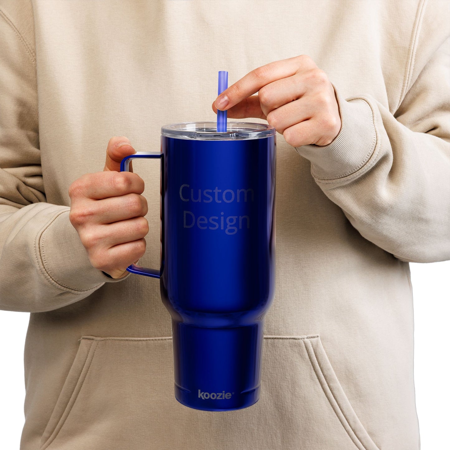 Custom Laser Engraved Name Tumbler 40oz | Insulated Travel Mug