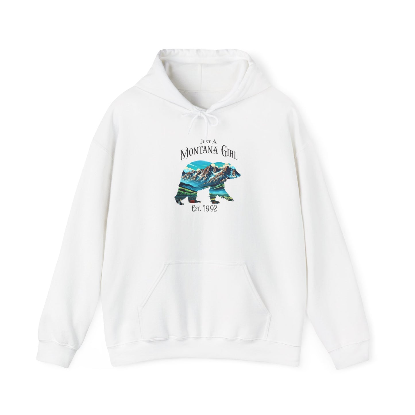 Just a Grizzly Pass Bear Montana Girl Hooded Sweatshirt