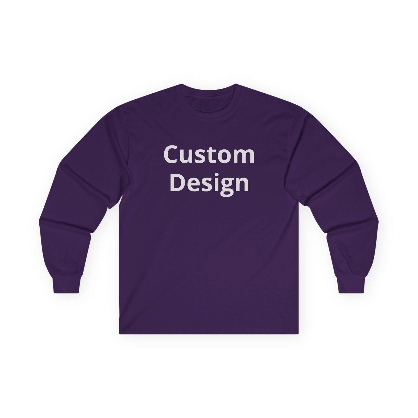 Custom Design Long Sleeve Tee | Plain White Longsleeve Shirt