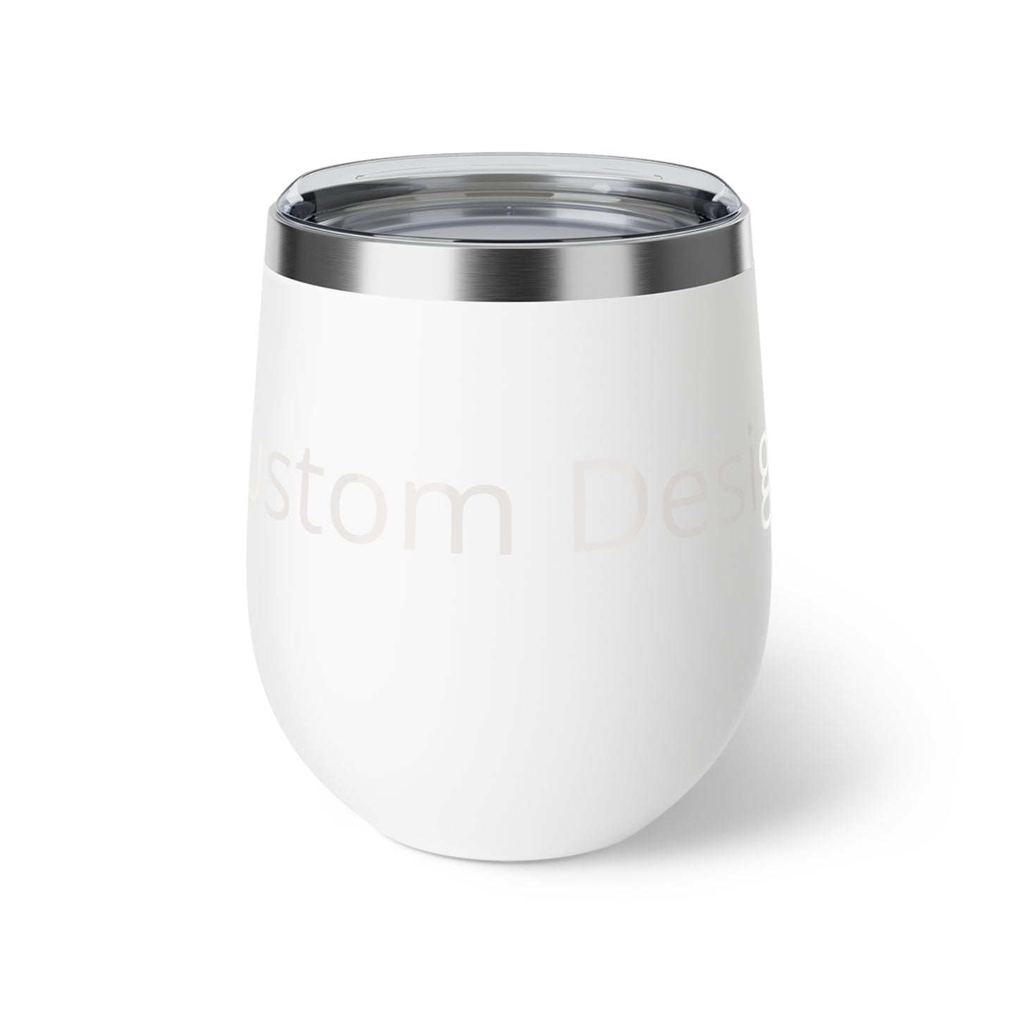 Custom Text Name Stemless Tumbler, 12oz Copper Vacuum Insulated Cup | Personalized Drinkware