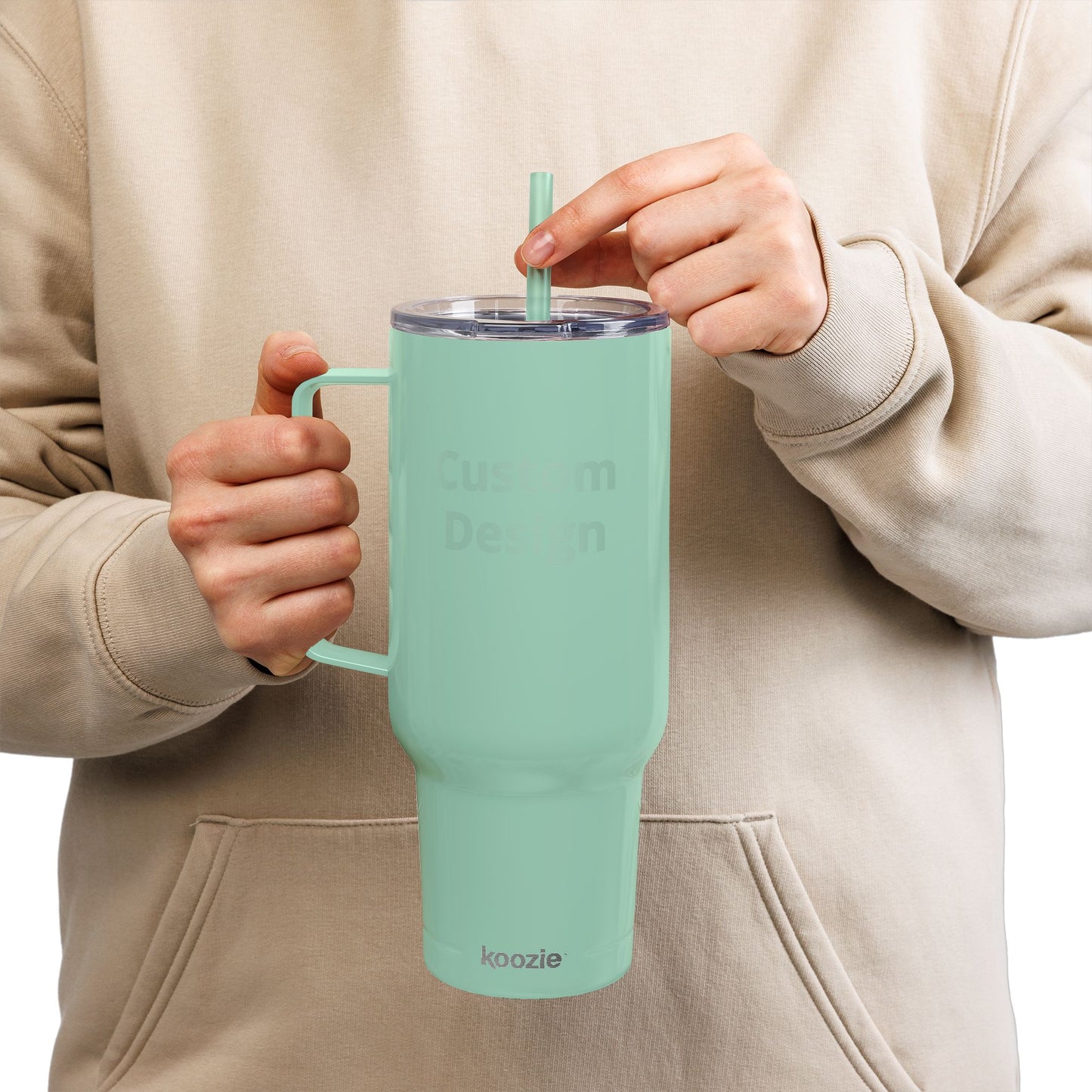Custom Laser Engraved Name Tumbler 40oz | Insulated Travel Mug