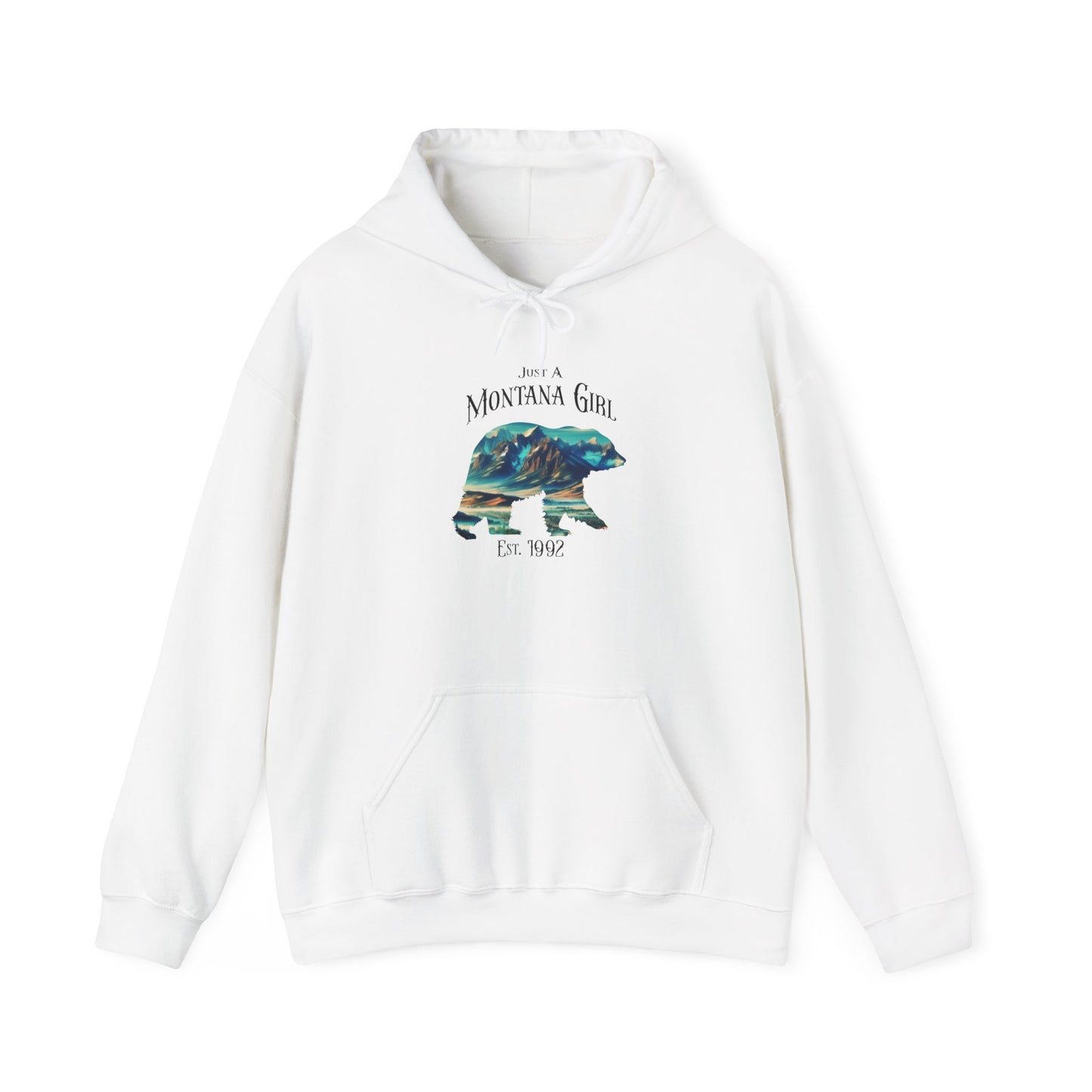 Just a Summit Crest Bear Montana Girl Hooded Sweatshirt