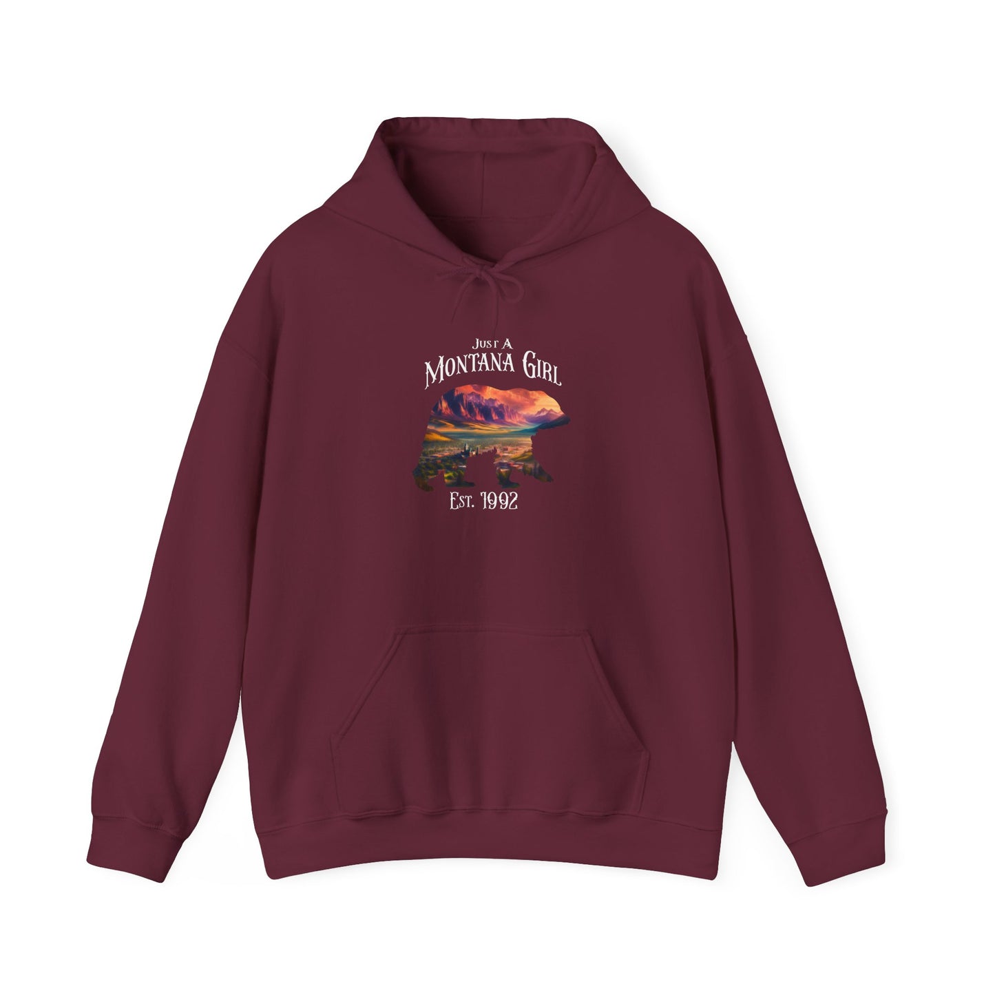 Just a Sapphire Valley Bear Montana Girl Hooded Sweatshirt