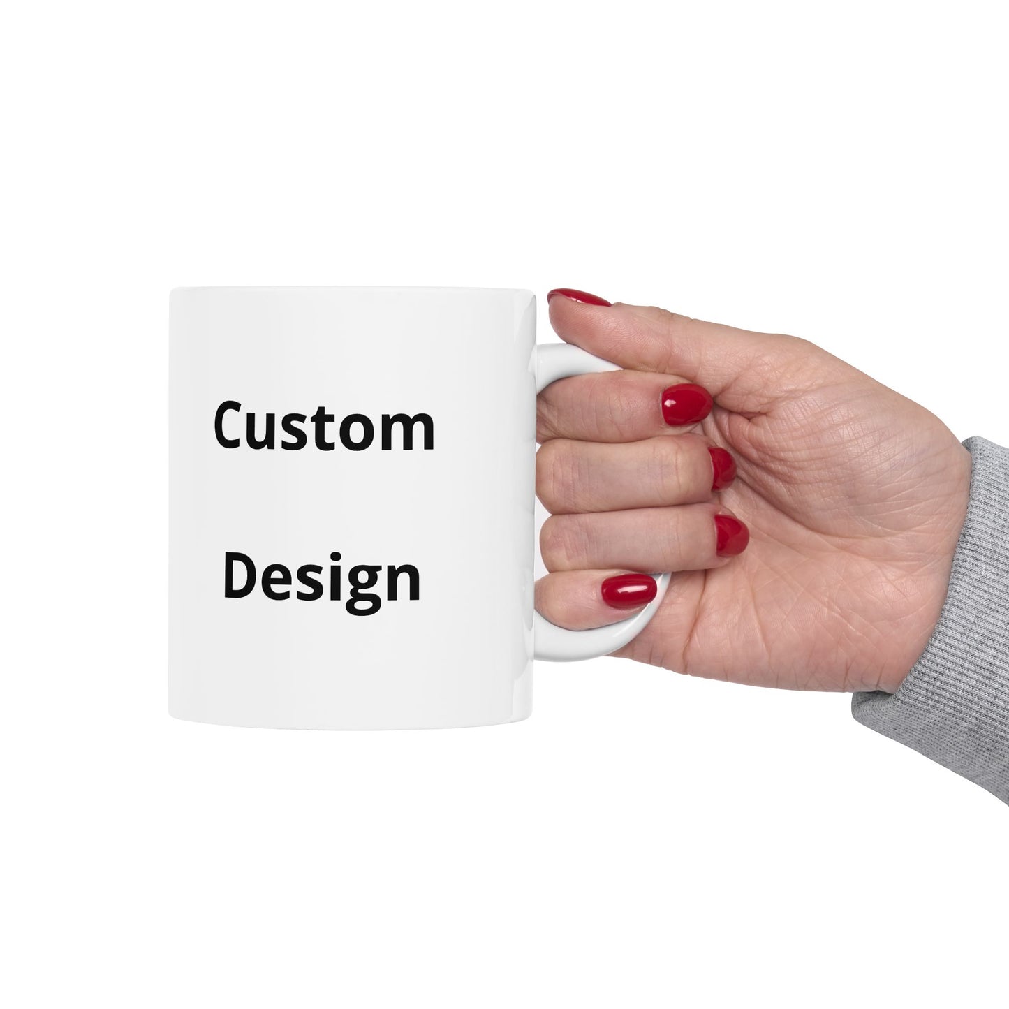 Custom Text Ceramic Mug | Personalized Coffee Mug, 11oz 15oz