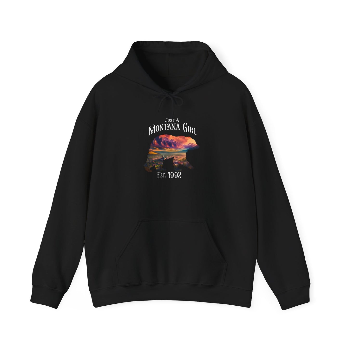 Just a Sapphire Valley Bear Montana Girl Hooded Sweatshirt