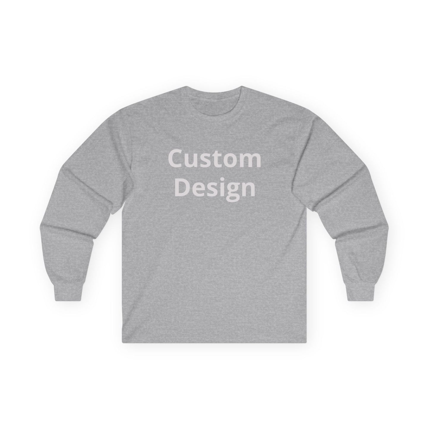 Custom Design Long Sleeve Tee | Plain White Longsleeve Shirt