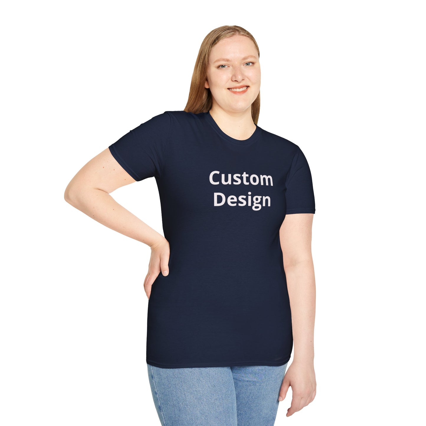 Custom Design T-Shirt | Personalized Text Center Front
