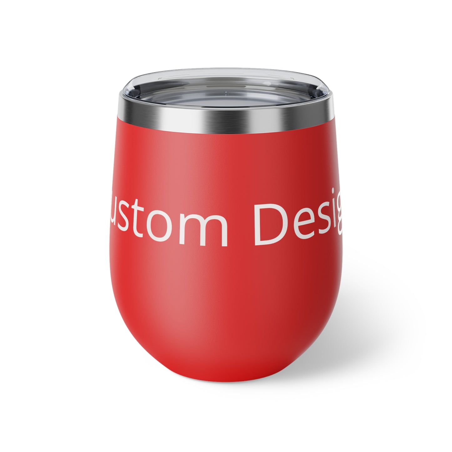 Custom Text Name Stemless Tumbler, 12oz Copper Vacuum Insulated Cup | Personalized Drinkware