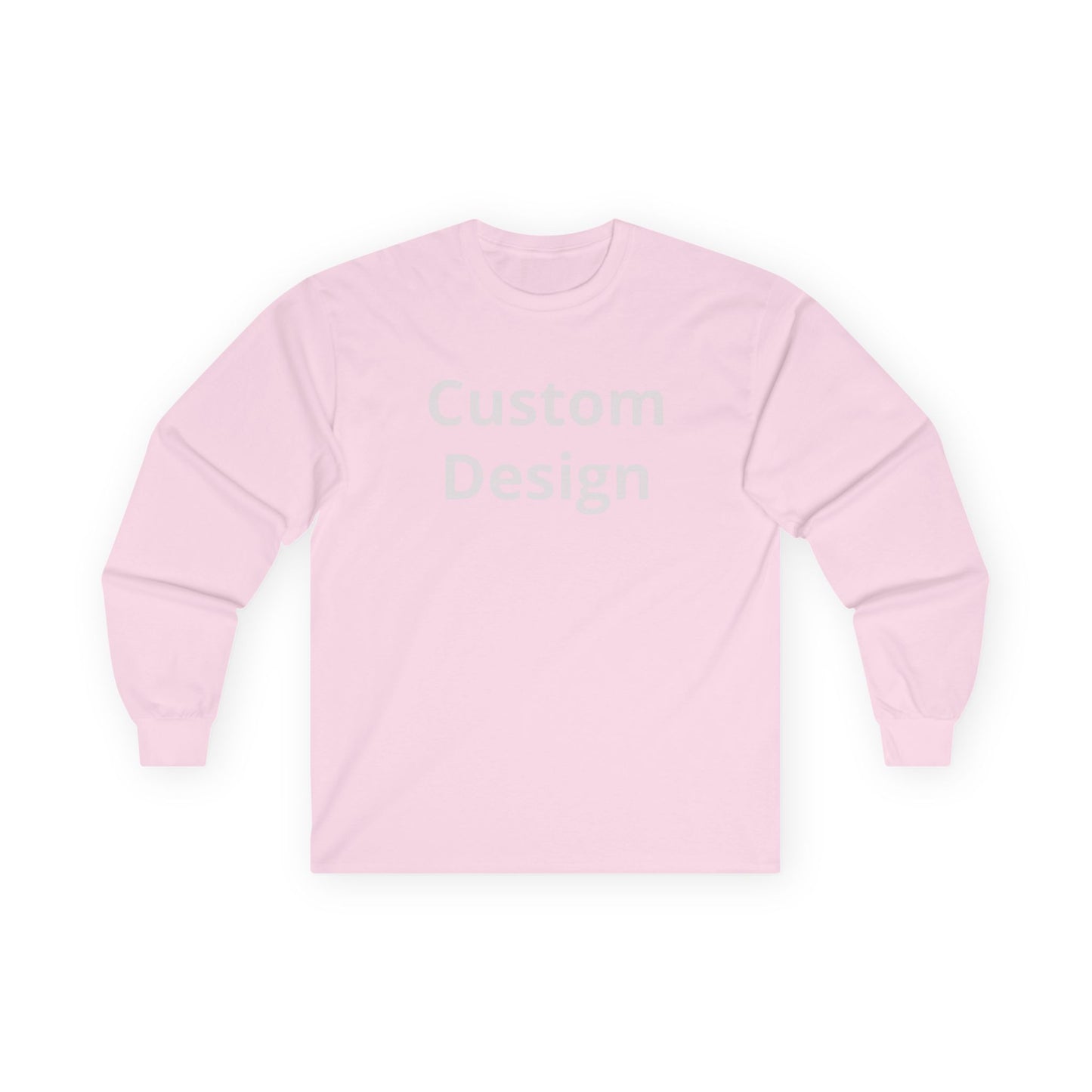 Custom Design Long Sleeve Tee | Plain White Longsleeve Shirt