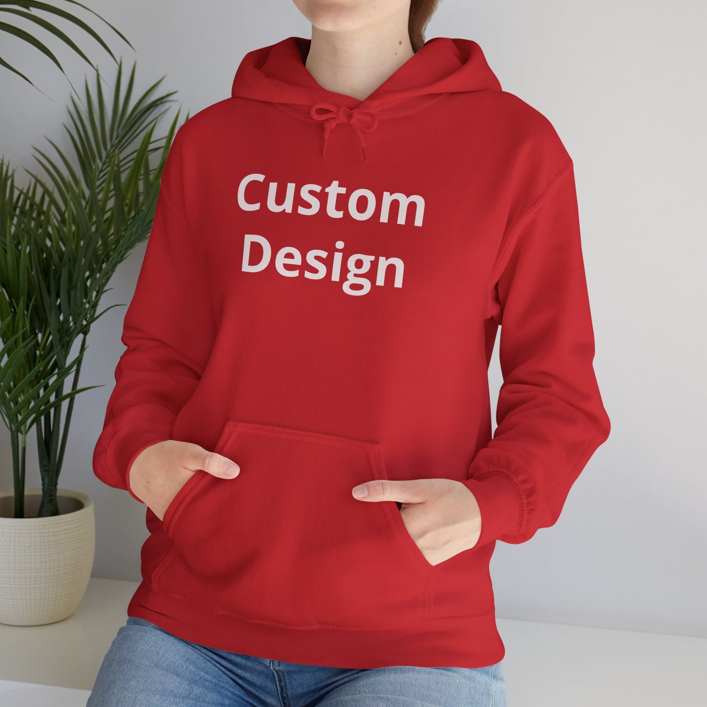 Custom Design Hoodie | Blank White Pullover, Printable Graphic Hoodie