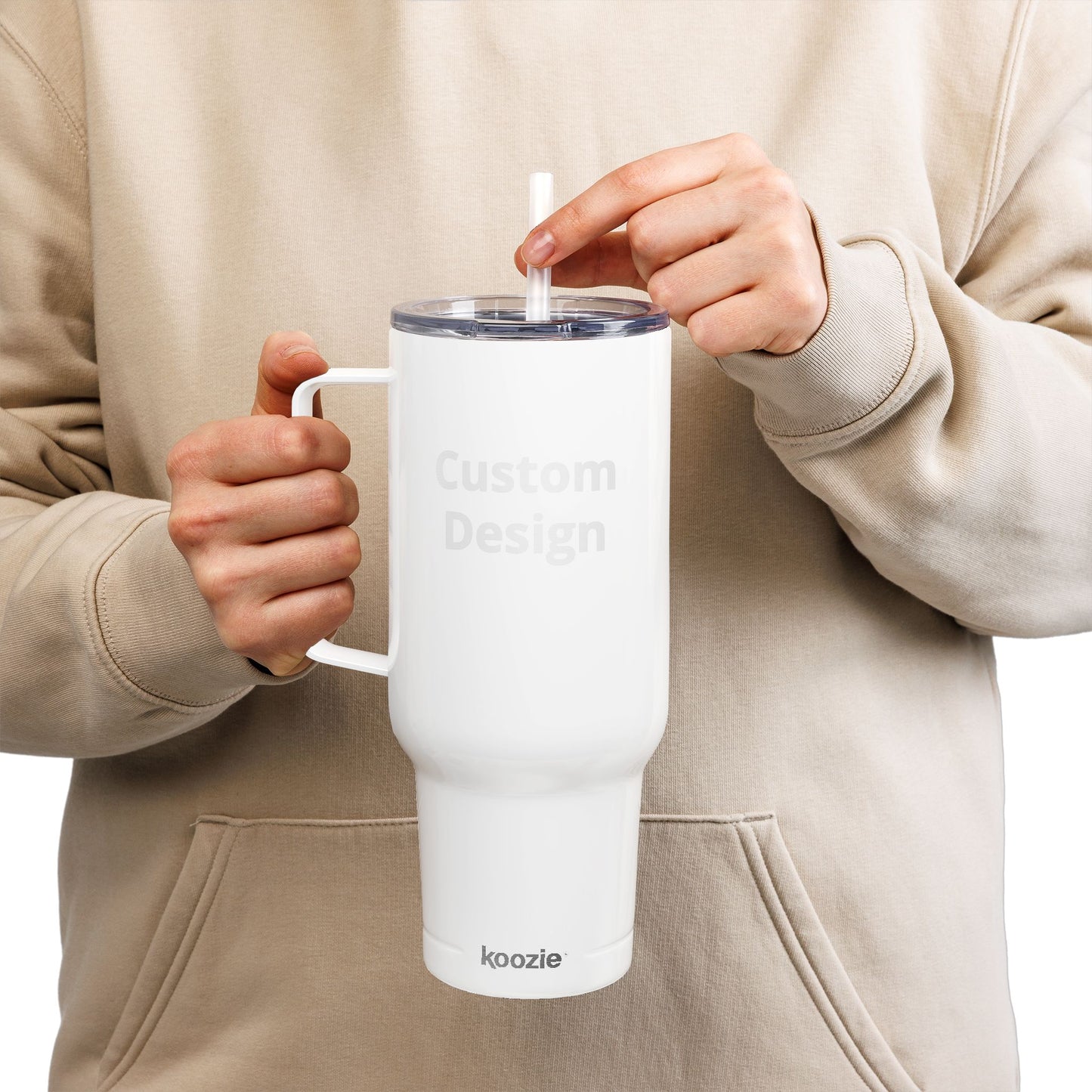 Custom Laser Engraved Name Tumbler 40oz | Insulated Travel Mug