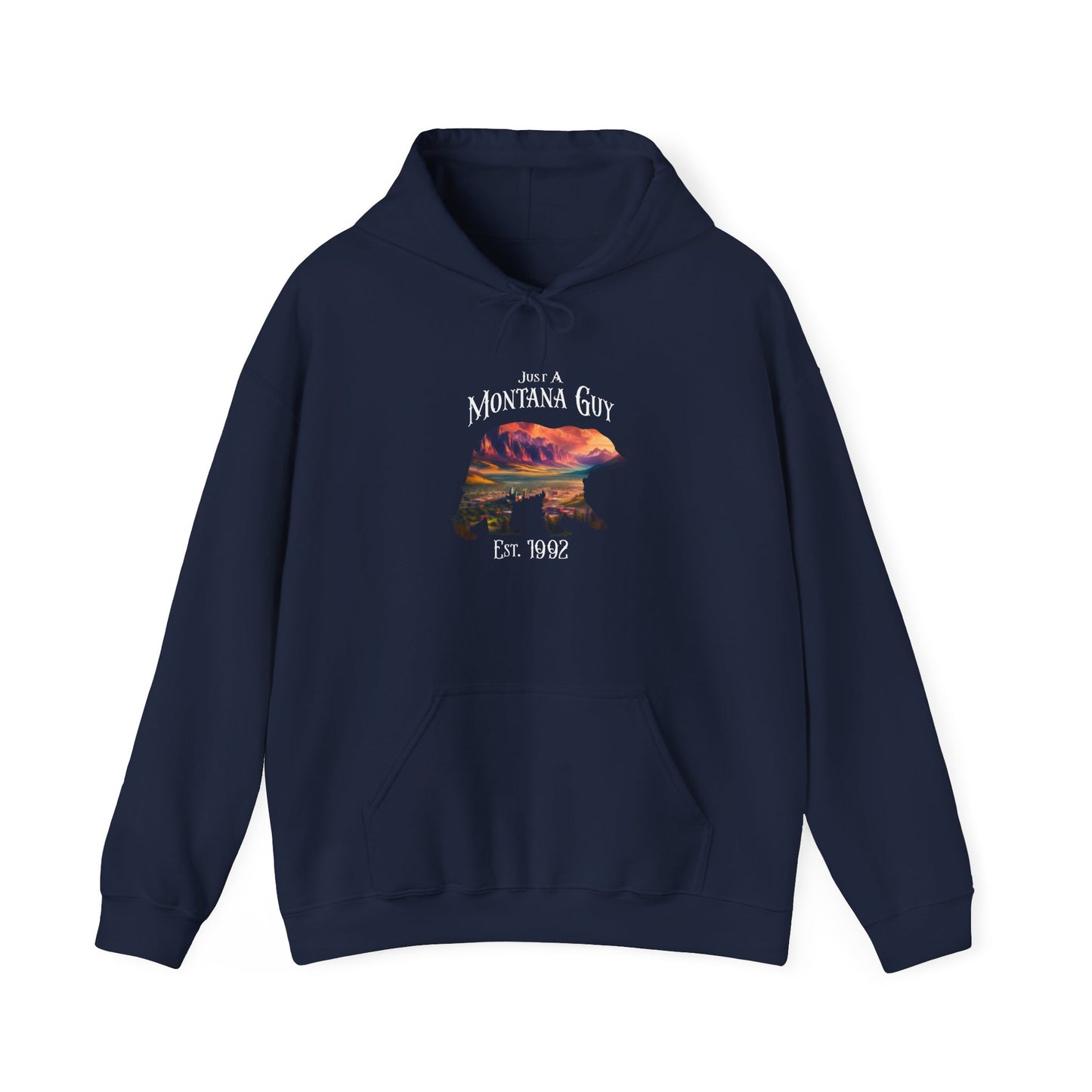 Just a Sapphire Valley Bear Montana Guy Hooded Sweatshirt