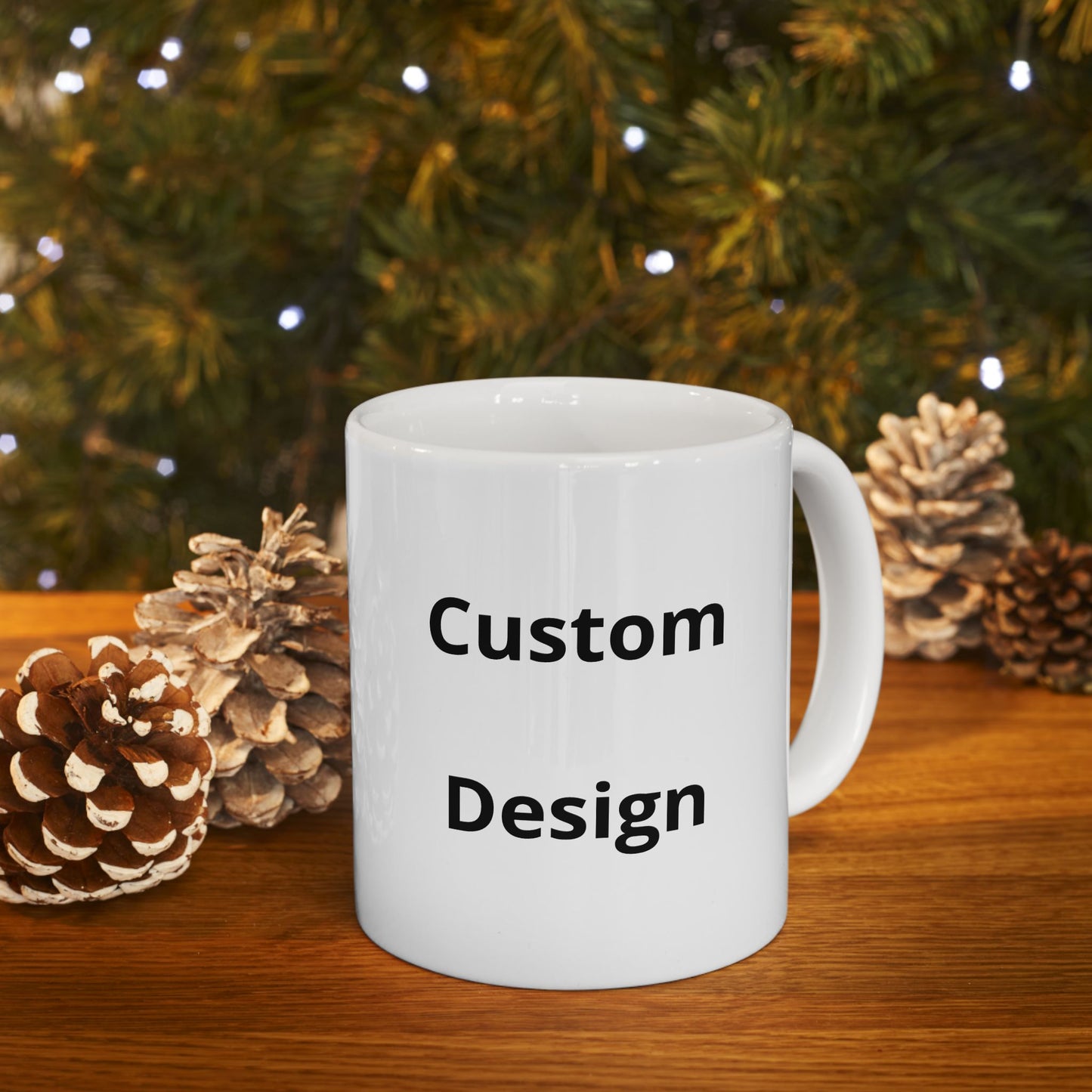 Custom Text Ceramic Mug | Personalized Coffee Mug, 11oz 15oz