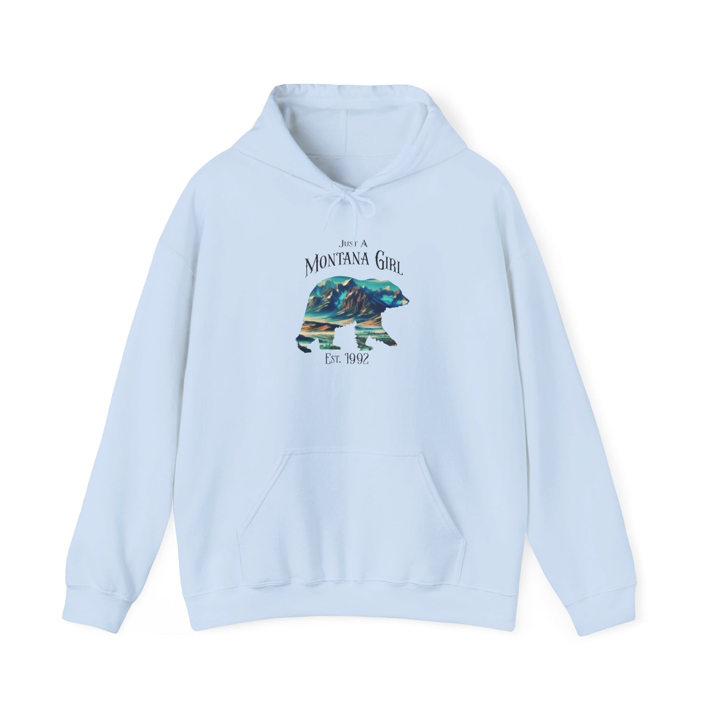 Just a Summit Crest Bear Montana Girl Hooded Sweatshirt