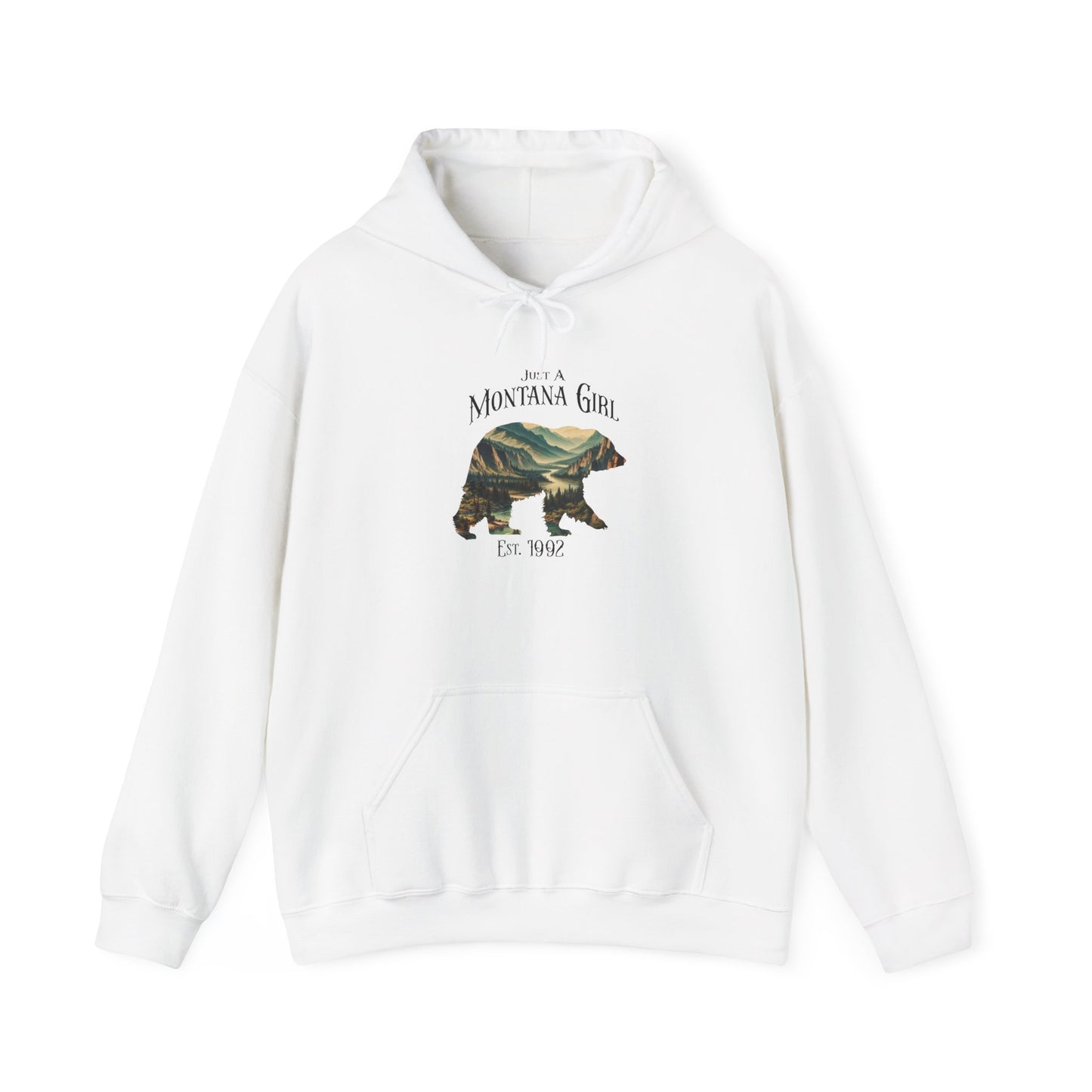 Just a Timberline Ridge Bear Montana Girl Hooded Sweatshirt