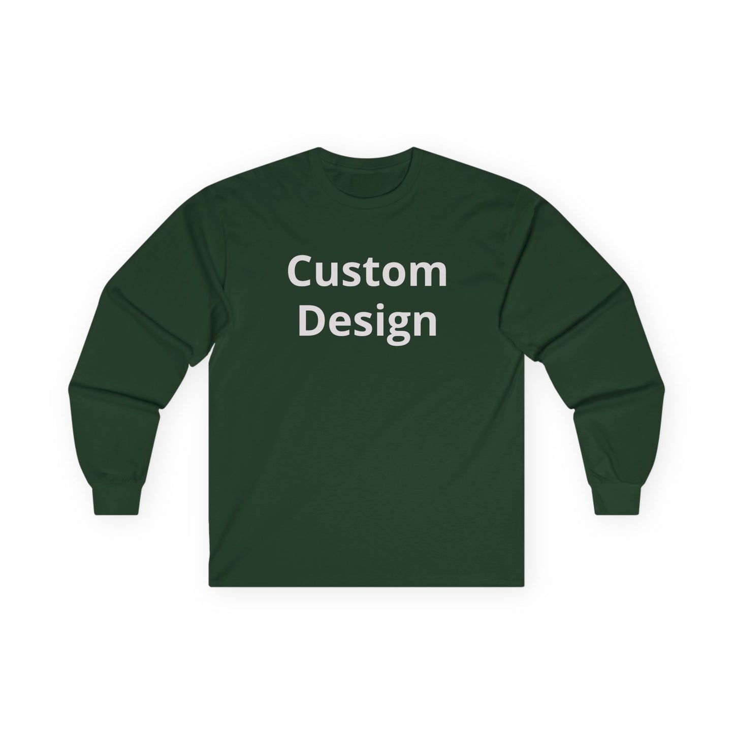 Custom Design Long Sleeve Tee | Plain White Longsleeve Shirt
