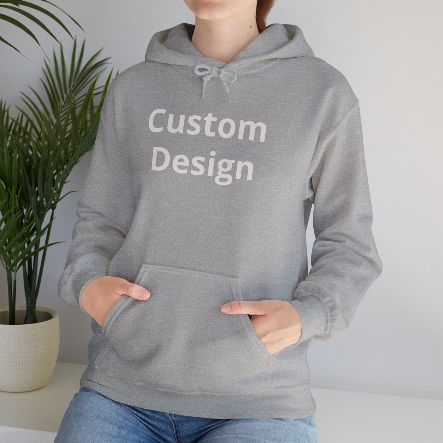 Custom Design Hoodie | Blank White Pullover, Printable Graphic Hoodie