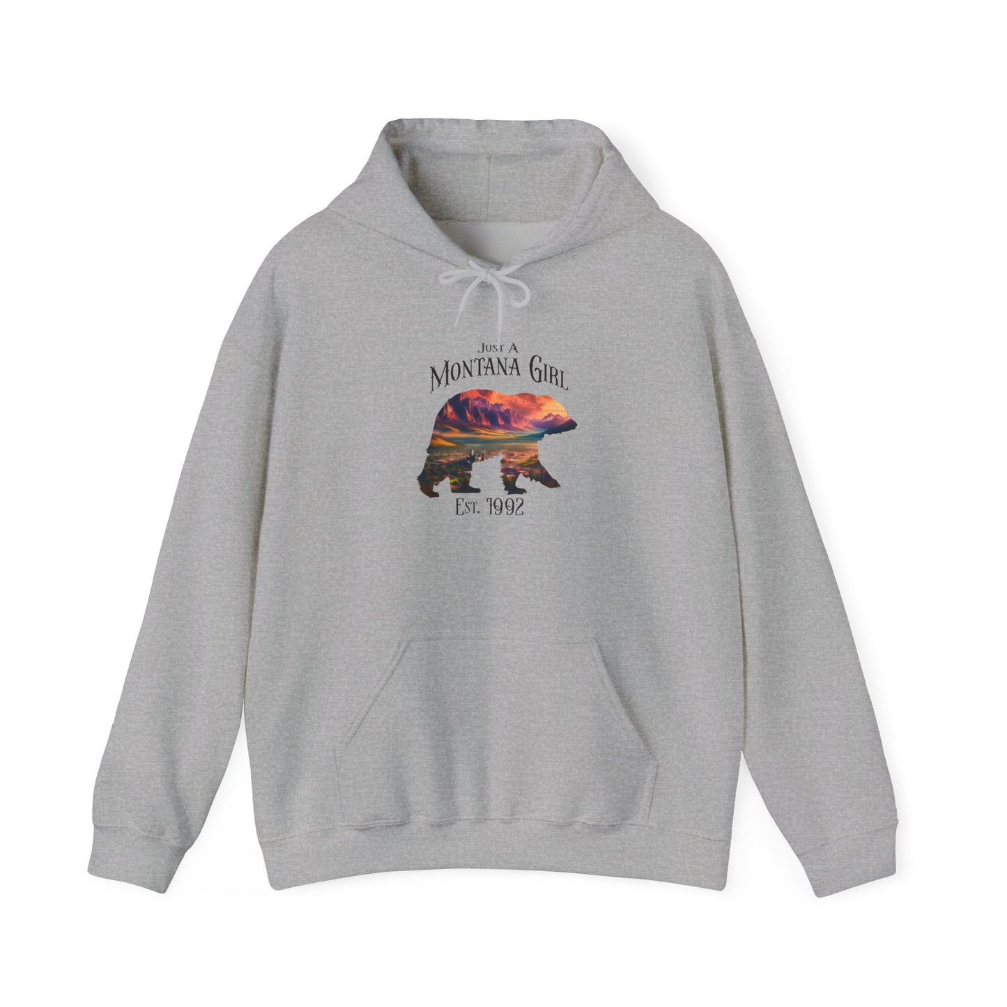 Just a Sapphire Valley Bear Montana Girl Hooded Sweatshirt