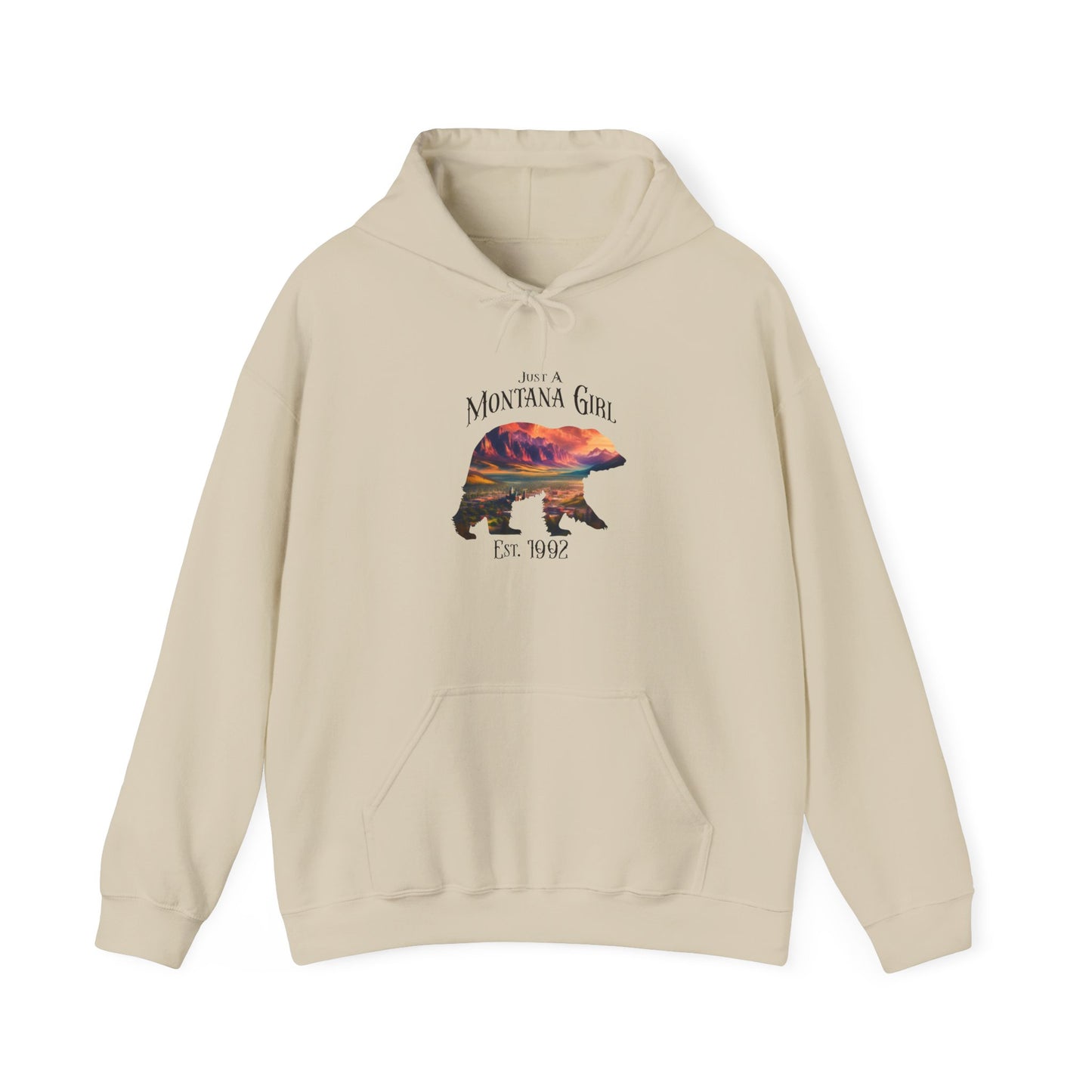Just a Sapphire Valley Bear Montana Girl Hooded Sweatshirt