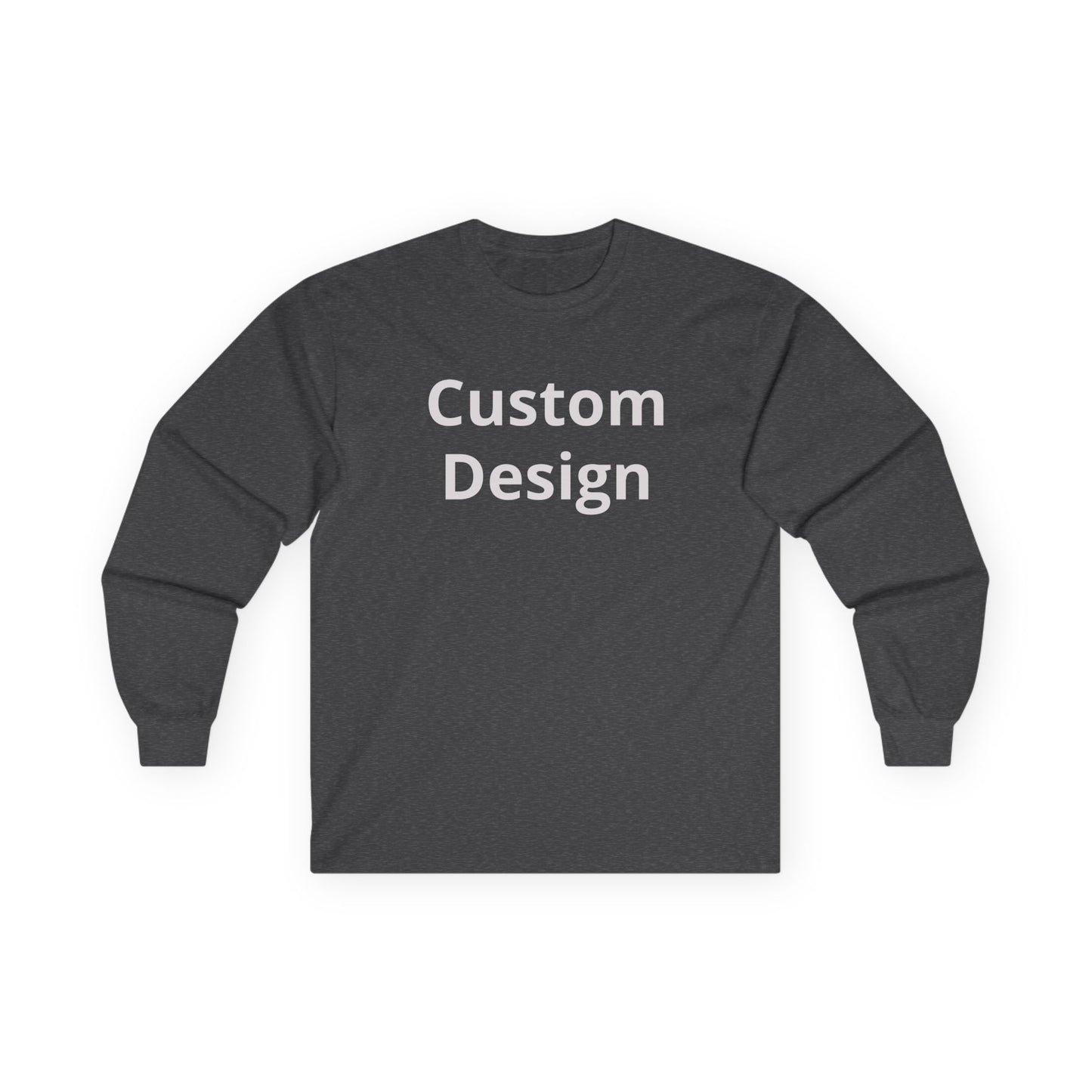 Custom Design Long Sleeve Tee | Plain White Longsleeve Shirt