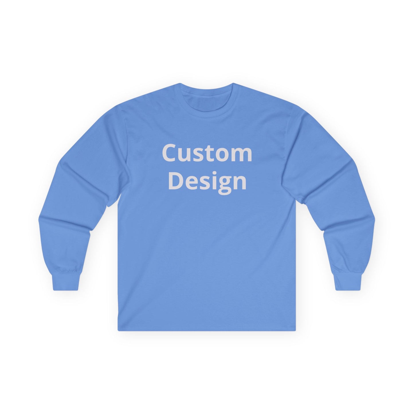 Custom Design Long Sleeve Tee | Plain White Longsleeve Shirt