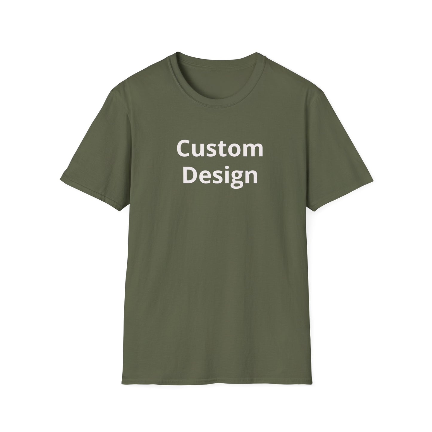 Custom Design T-Shirt | Personalized Text Center Front