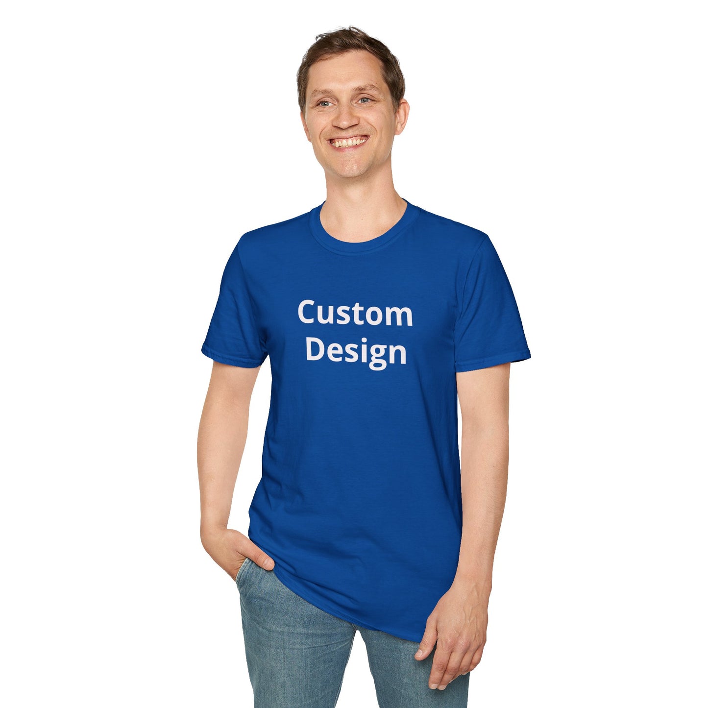 Custom Design T-Shirt | Personalized Text Center Front