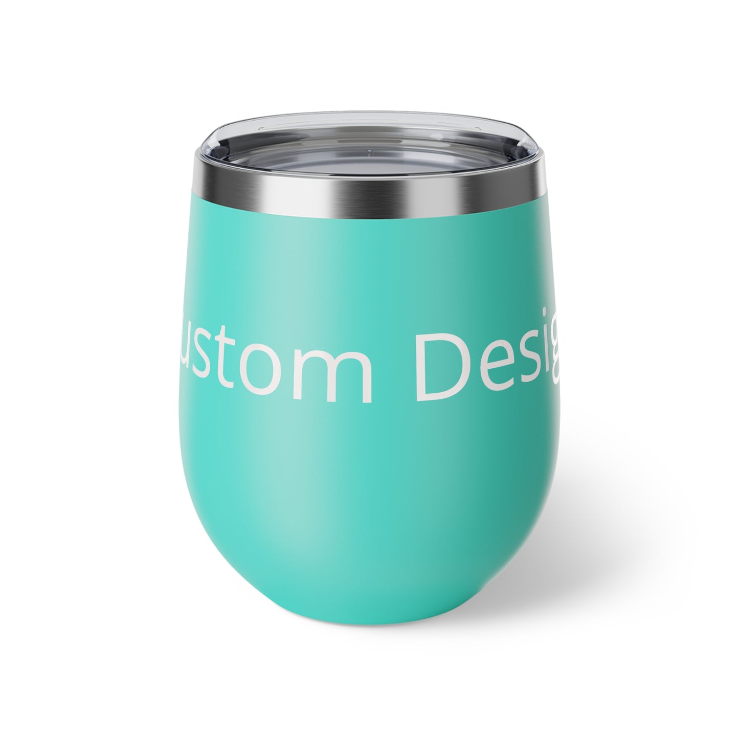 Custom Text Name Stemless Tumbler, 12oz Copper Vacuum Insulated Cup | Personalized Drinkware