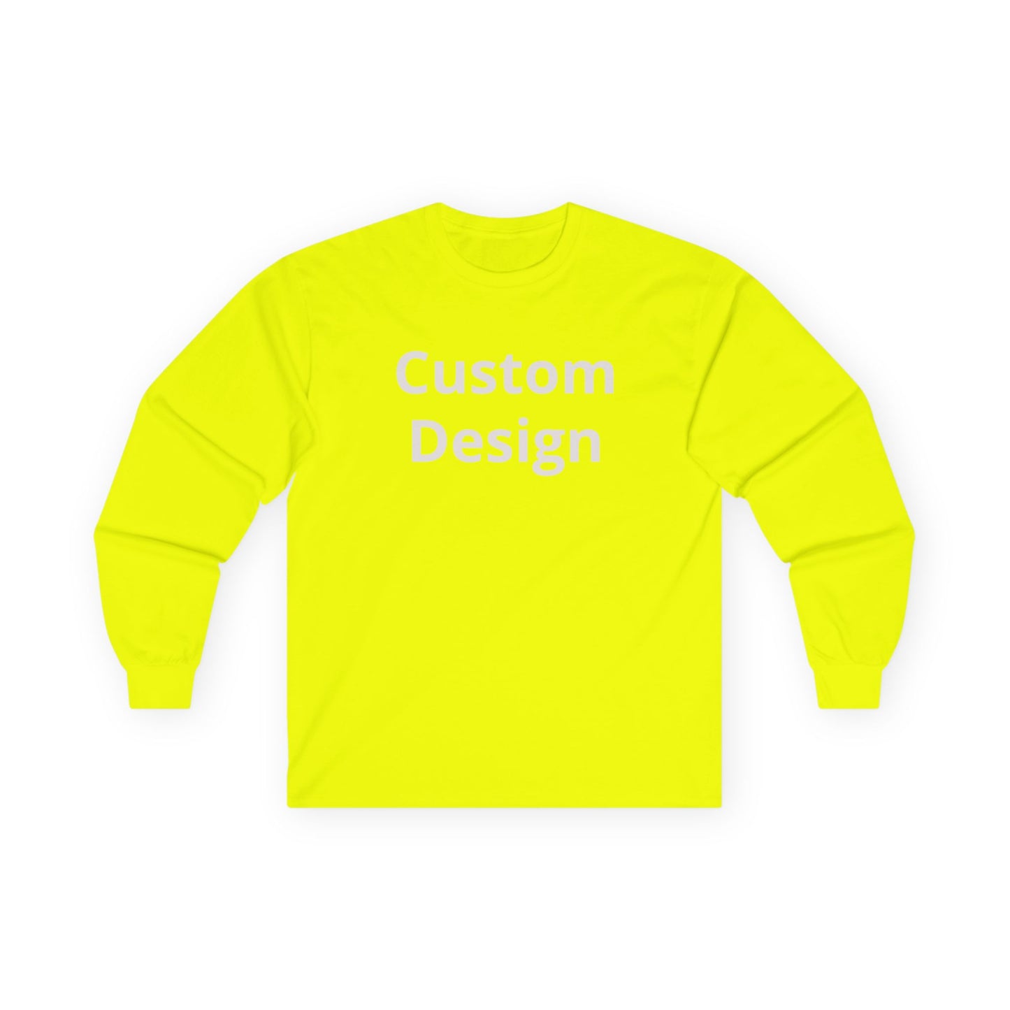 Custom Design Long Sleeve Tee | Plain White Longsleeve Shirt