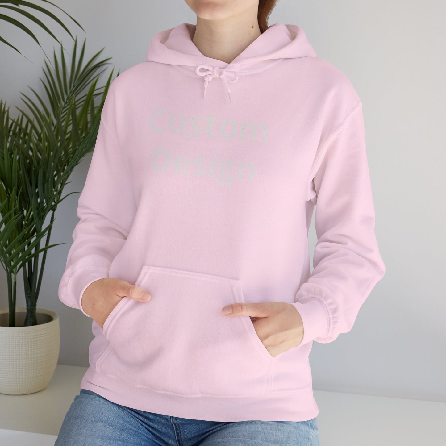 Custom Design Hoodie | Blank White Pullover, Printable Graphic Hoodie