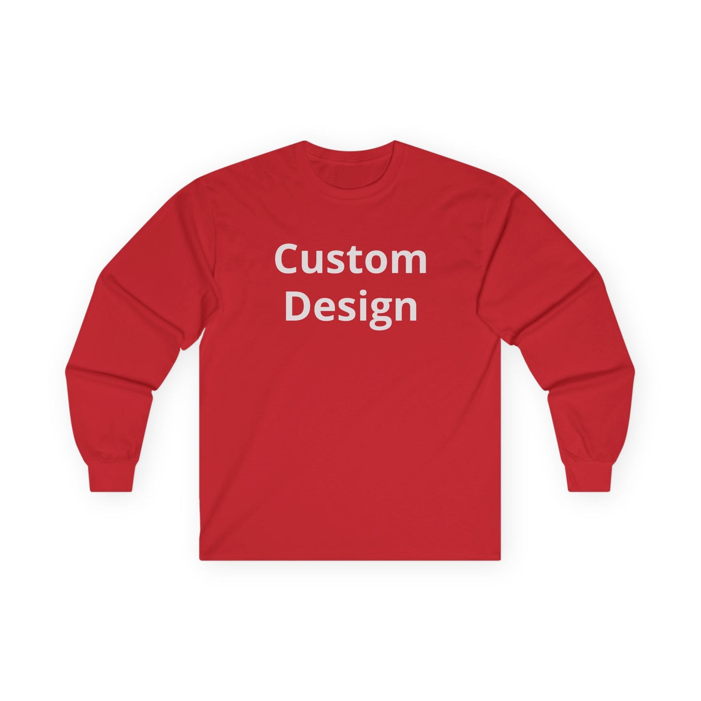Custom Design Long Sleeve Tee | Plain White Longsleeve Shirt