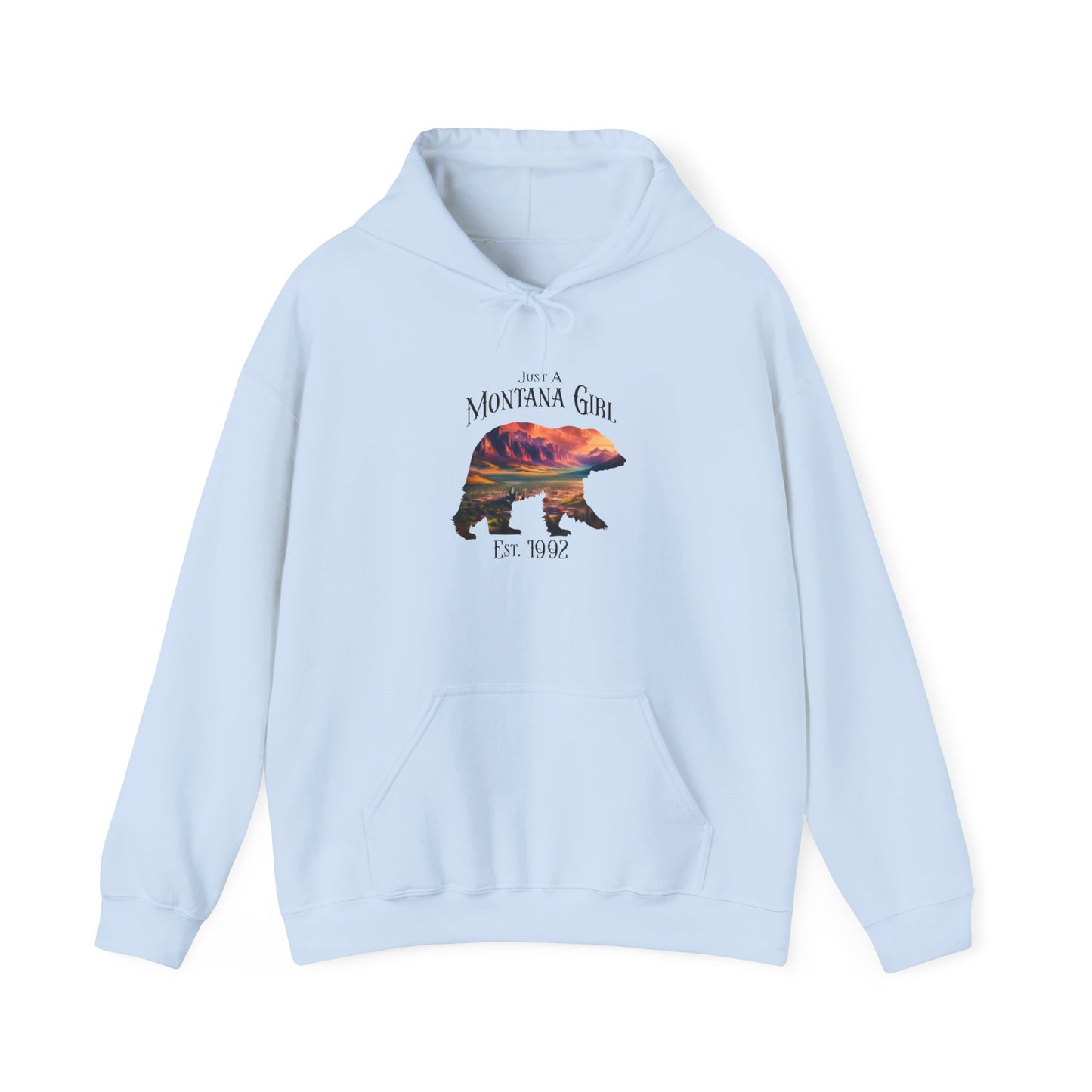Just a Sapphire Valley Bear Montana Girl Hooded Sweatshirt