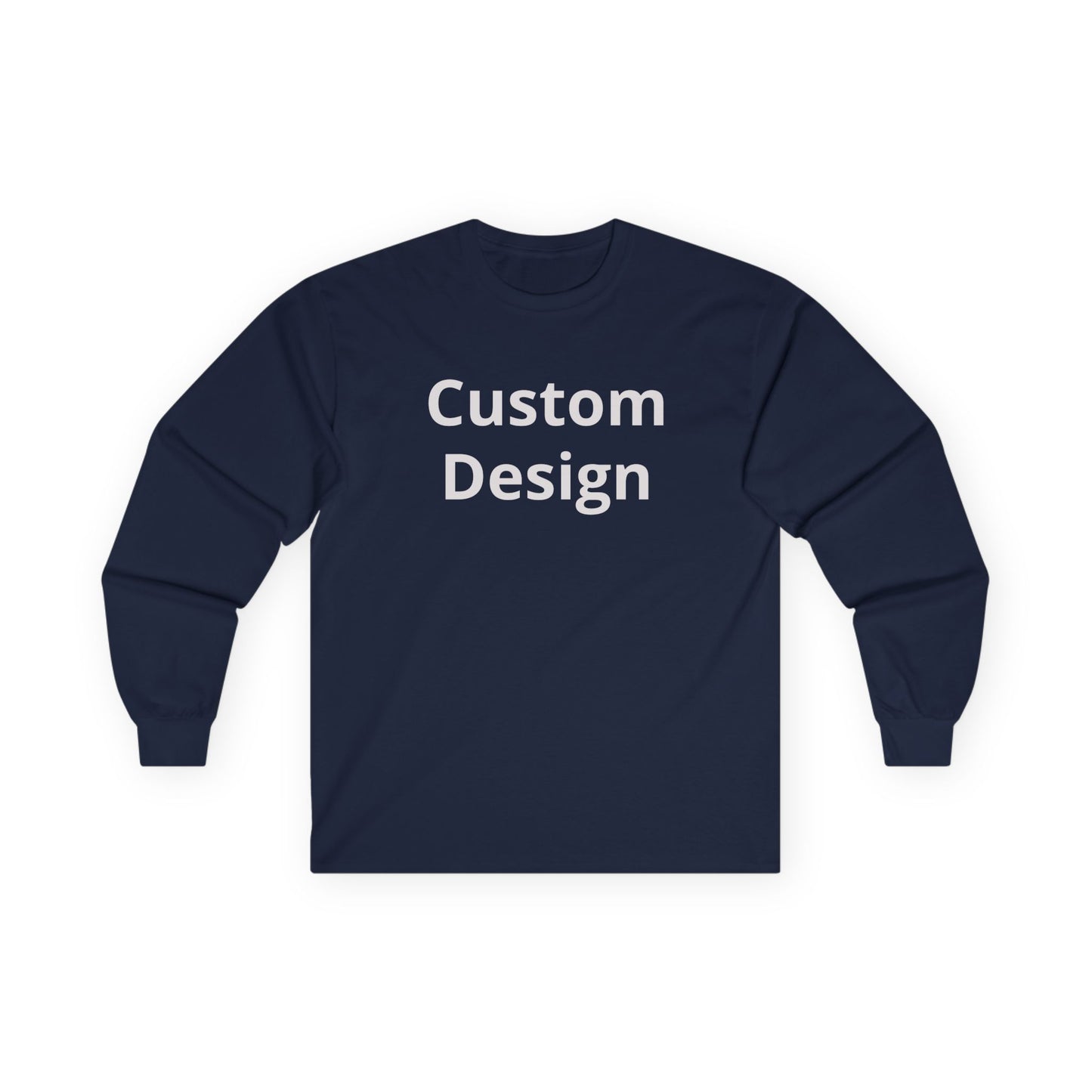 Custom Design Long Sleeve Tee | Plain White Longsleeve Shirt