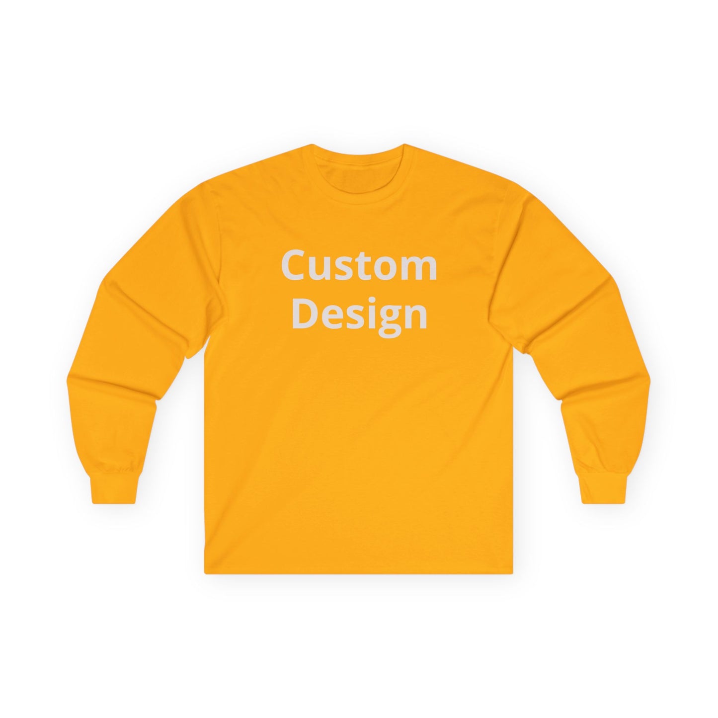 Custom Design Long Sleeve Tee | Plain White Longsleeve Shirt
