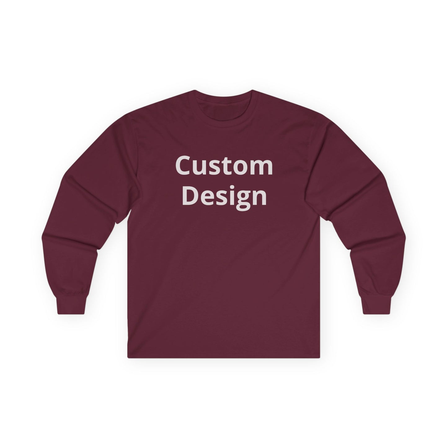 Custom Design Long Sleeve Tee | Plain White Longsleeve Shirt