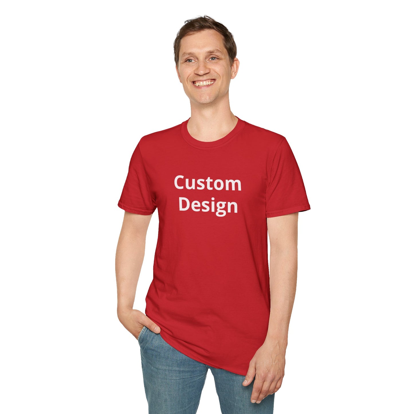 Custom Design T-Shirt | Personalized Text Center Front