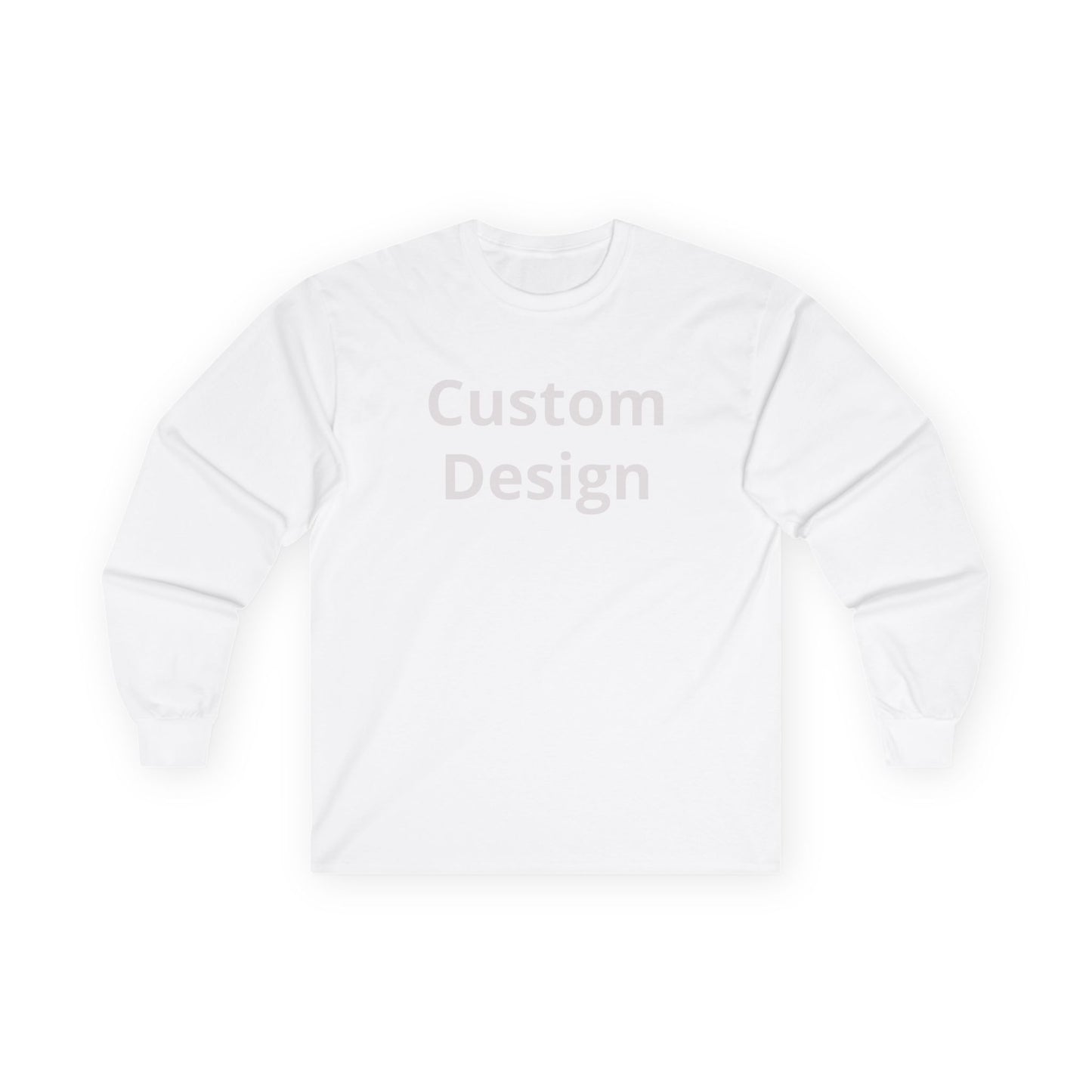Custom Design Long Sleeve Tee | Plain White Longsleeve Shirt