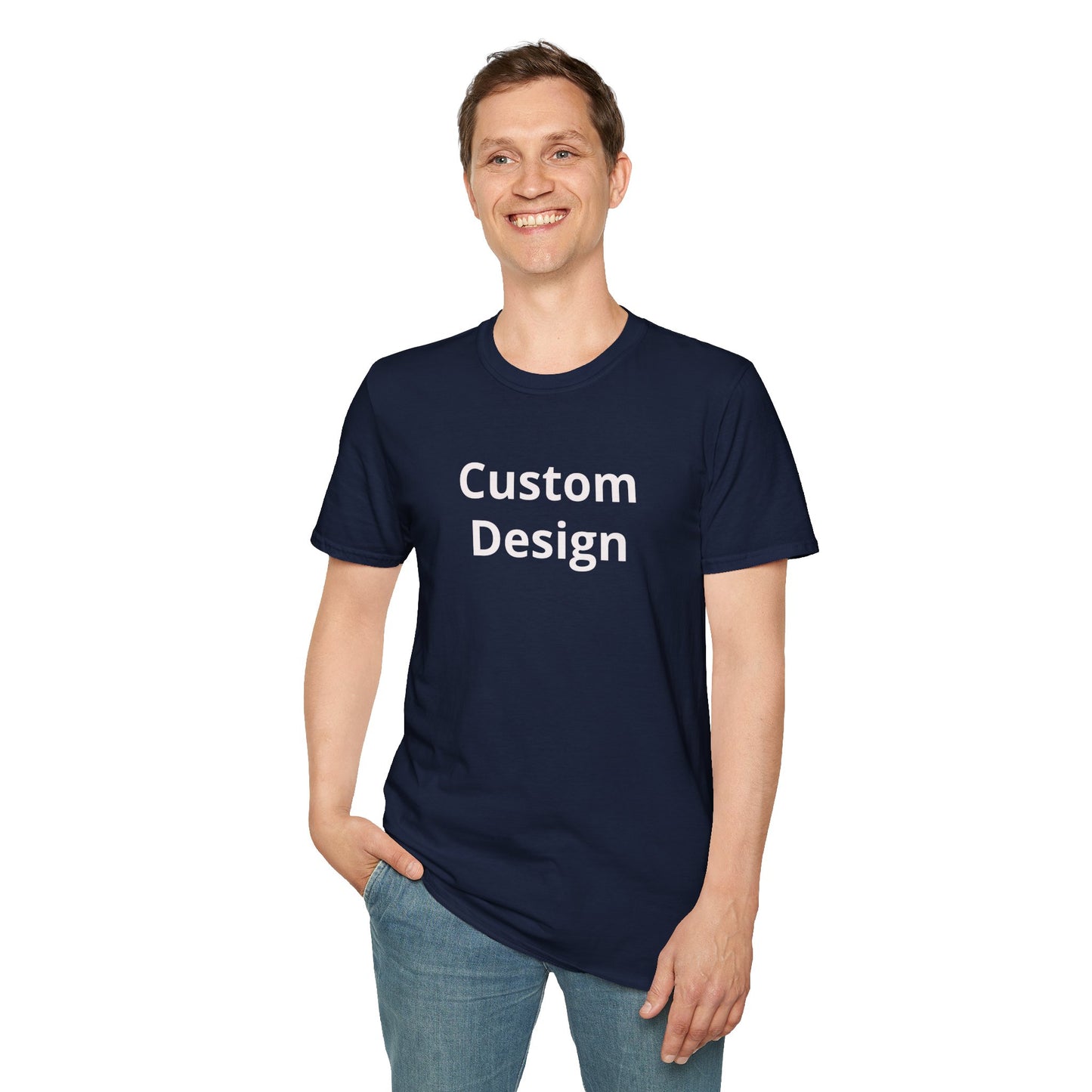 Custom Design T-Shirt | Personalized Text Center Front