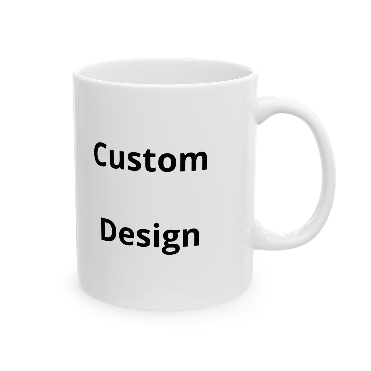 Custom Text Ceramic Mug | Personalized Coffee Mug, 11oz 15oz
