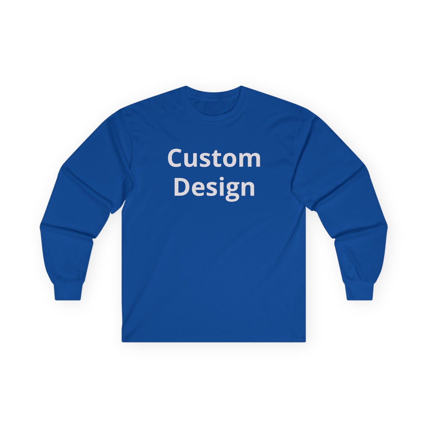 Custom Design Long Sleeve Tee | Plain White Longsleeve Shirt
