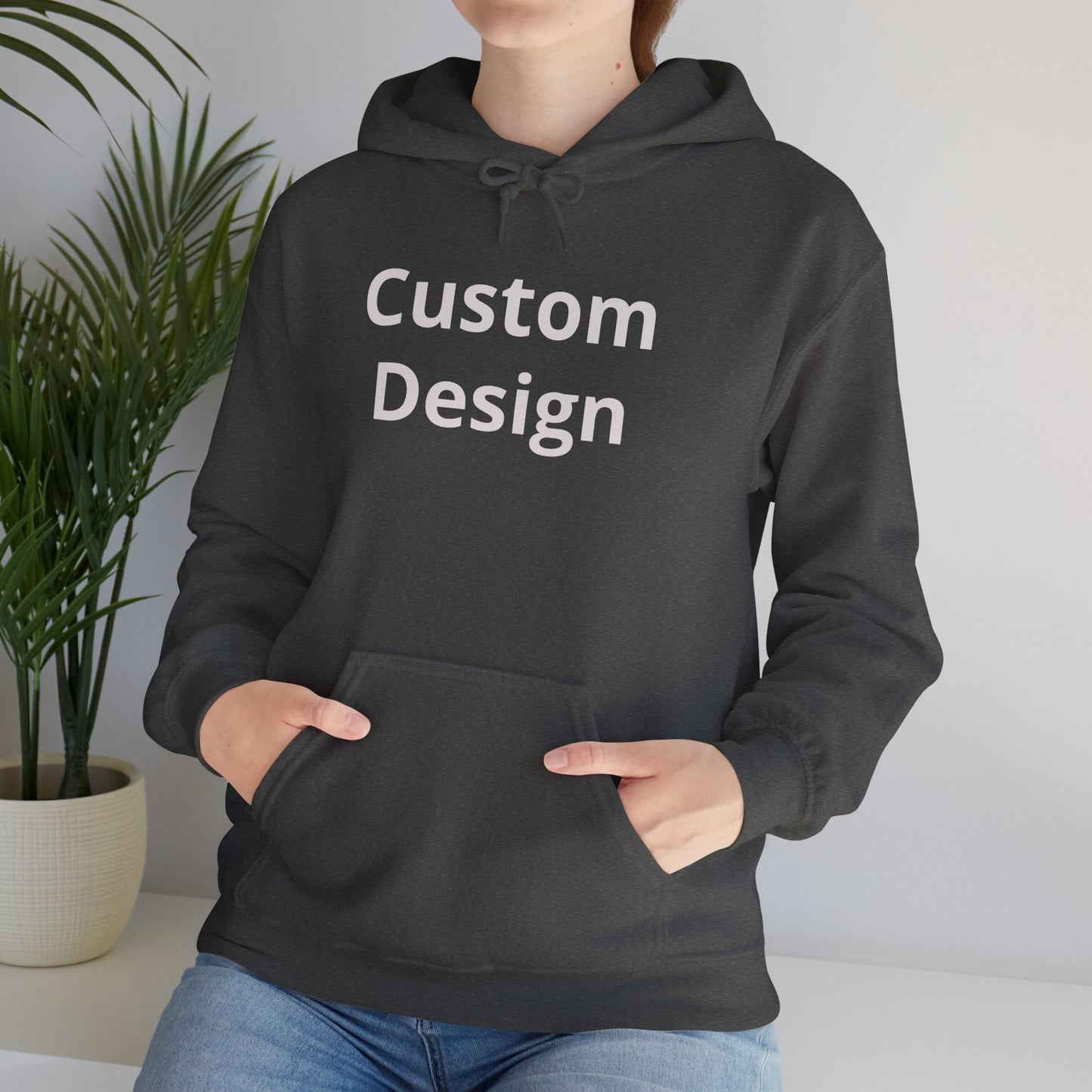 Custom Design Hoodie | Blank White Pullover, Printable Graphic Hoodie