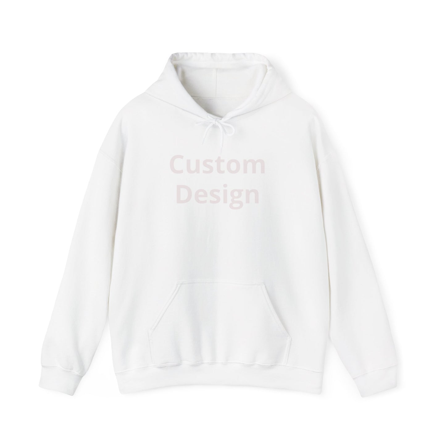 Custom Design Hoodie | Blank White Pullover, Printable Graphic Hoodie