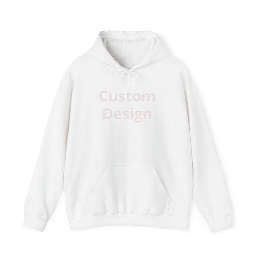 Custom Design Hoodie | Blank White Pullover, Printable Graphic Hoodie