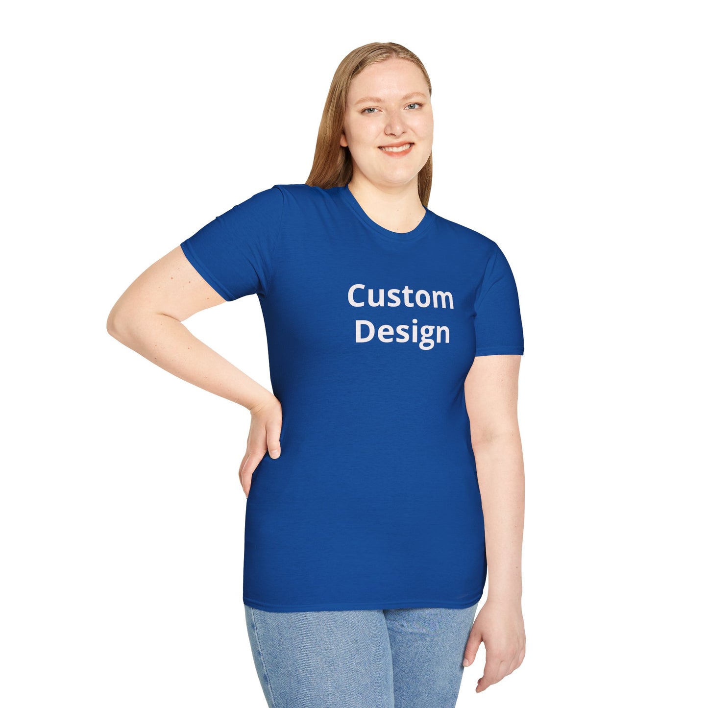 Custom Design T-Shirt | Personalized Text Center Front
