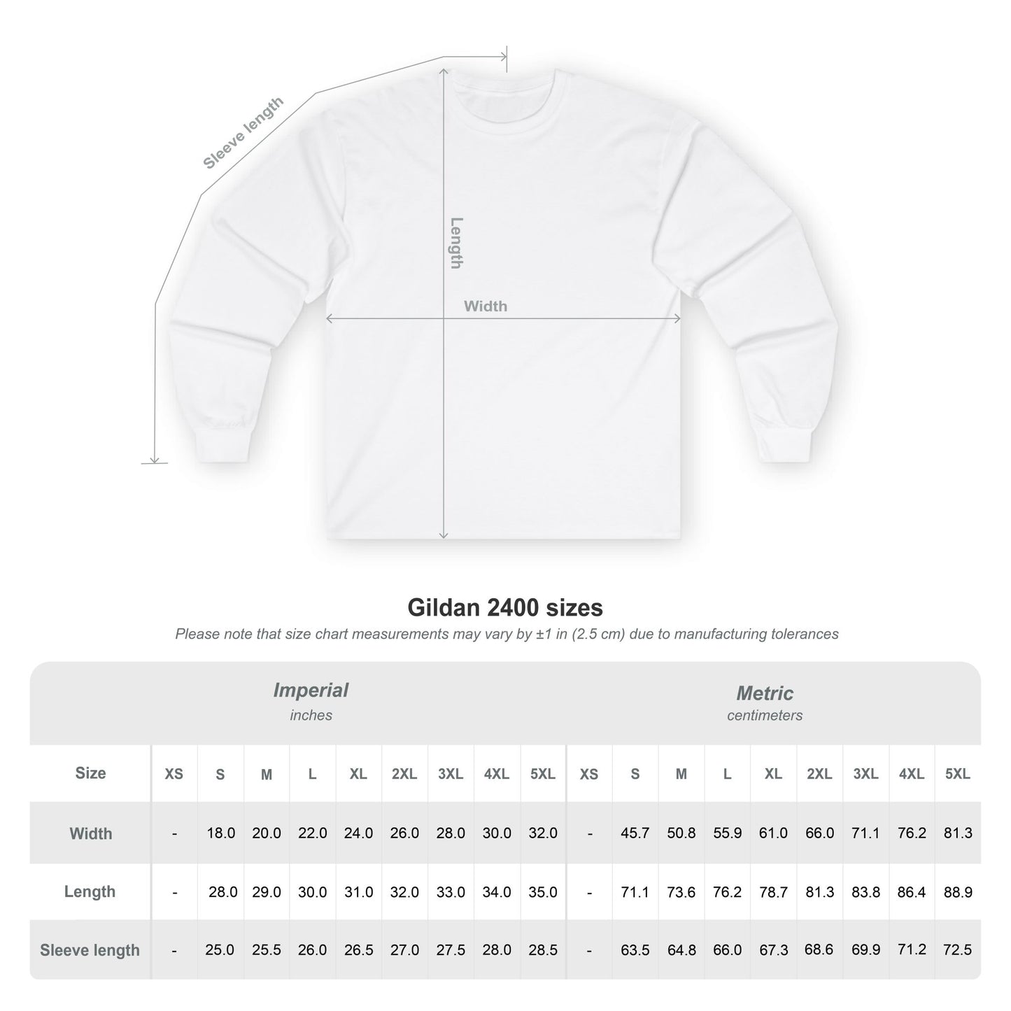 Custom Design Long Sleeve Tee | Plain White Longsleeve Shirt