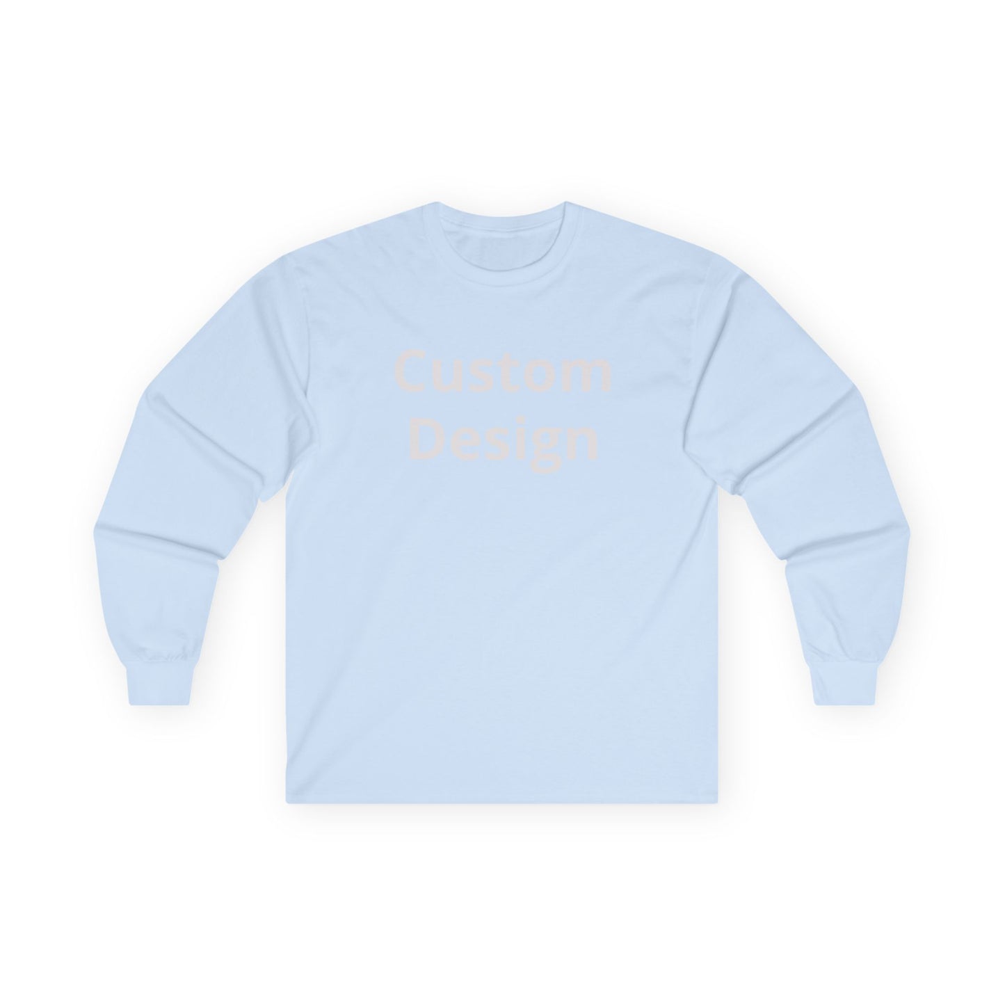 Custom Design Long Sleeve Tee | Plain White Longsleeve Shirt