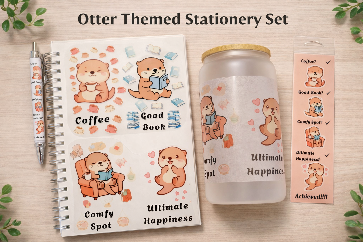 Otter Themed Stationery Set